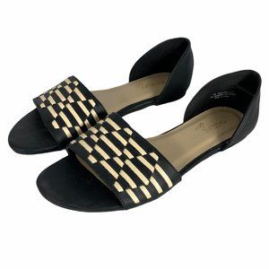 Madeline‎ Stuart Nathan Flats Black Toe Strap 7W